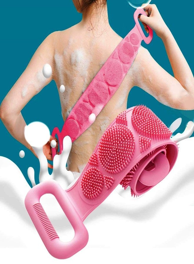 RUDRESHWAR Silicone Bath Body Brush, Bath Brush Scrubber Belt (Multi Color) (1 Pic. Bath Belt) - Image 1
