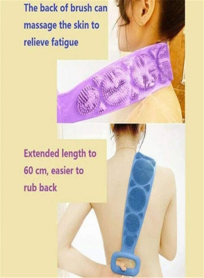 RUDRESHWAR Silicone Bath Body Brush, Bath Brush Scrubber Belt (Multi Color) (1 Pic. Bath Belt) - Image 2