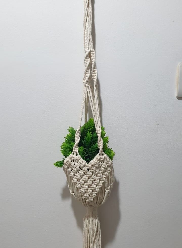 macrame sanu macrame boho plant hanger - Image 1
