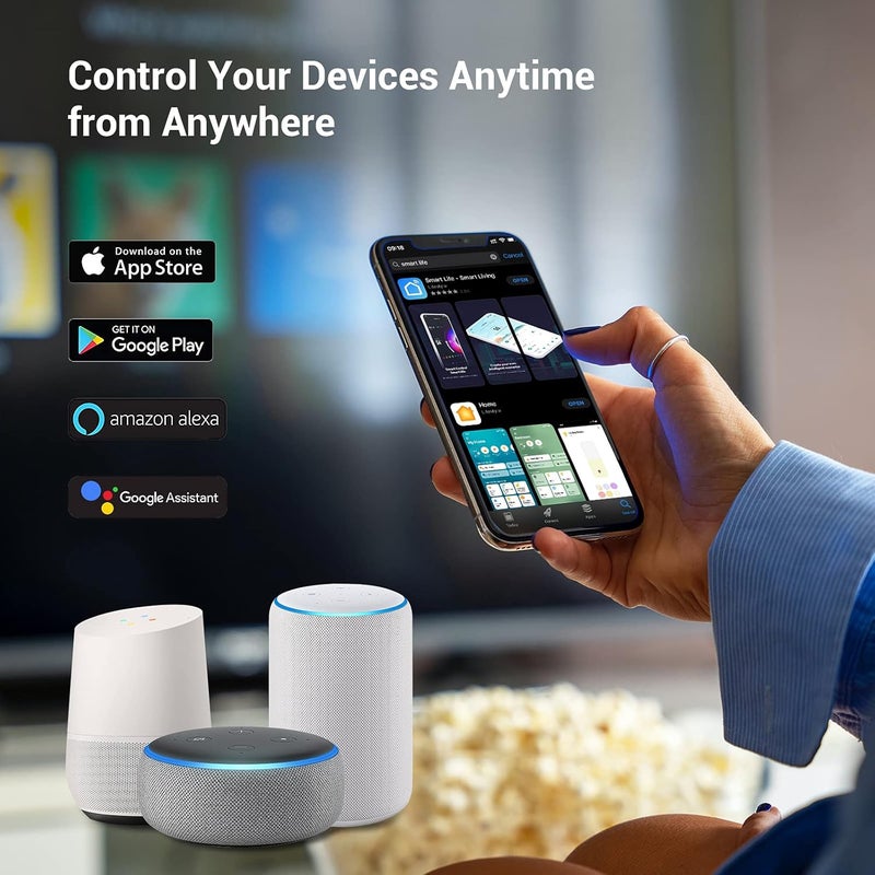 DEWENWILS Pool Timer, WiFi Timer Switch, Heavy Duty 40A 120-277 VAC 2HP, Compatible with Smart Phone, Alexa, Google Assistant, ETL Listed - Image 3