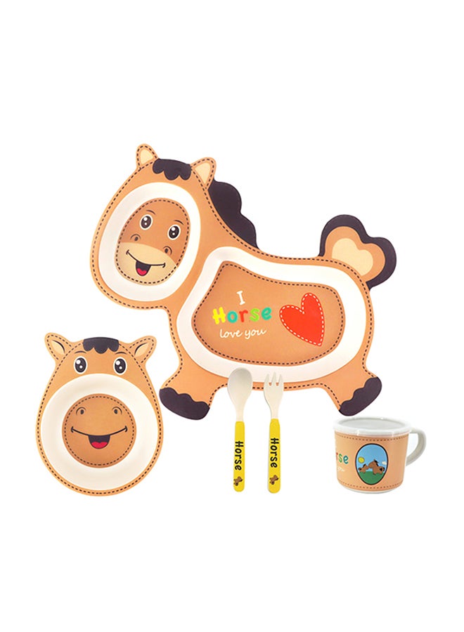 5-Piece Cartoon Dinnerware Set - Image 1