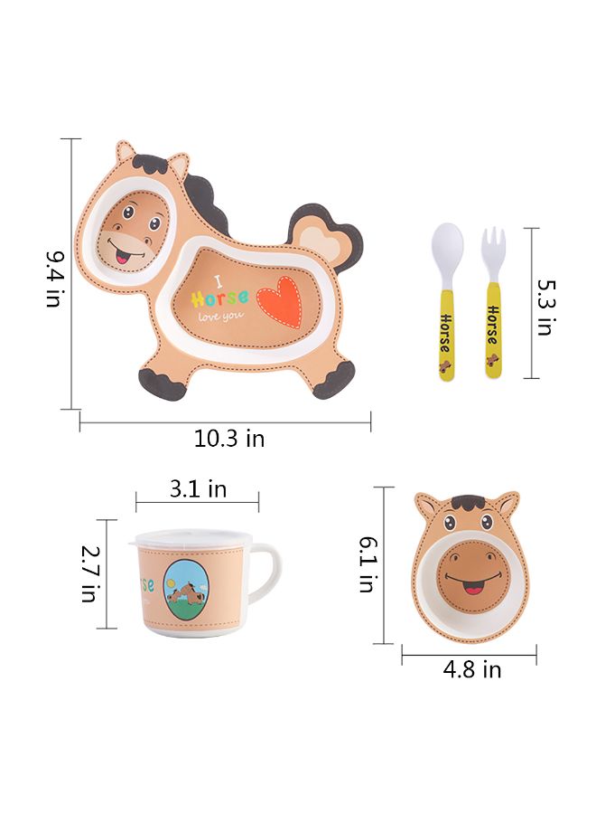 5-Piece Cartoon Dinnerware Set - Image 3