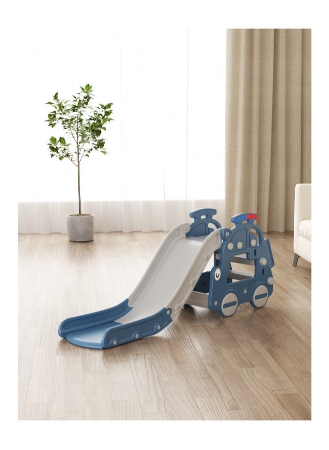 فول جوي زحليقه اطفال 2 في 1 مع طوق كرة السلة ، زحليقه للأطفال الصغار الأولاد والبنات المتسلقين، ألعاب داخلية وخارجية - Image 1