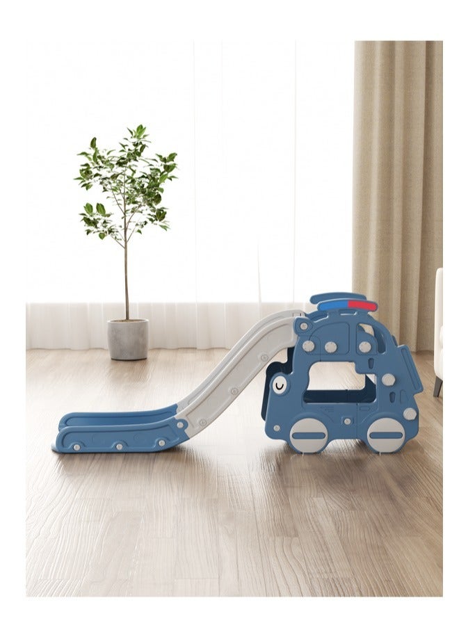 فول جوي زحليقه اطفال 2 في 1 مع طوق كرة السلة ، زحليقه للأطفال الصغار الأولاد والبنات المتسلقين، ألعاب داخلية وخارجية - Image 2