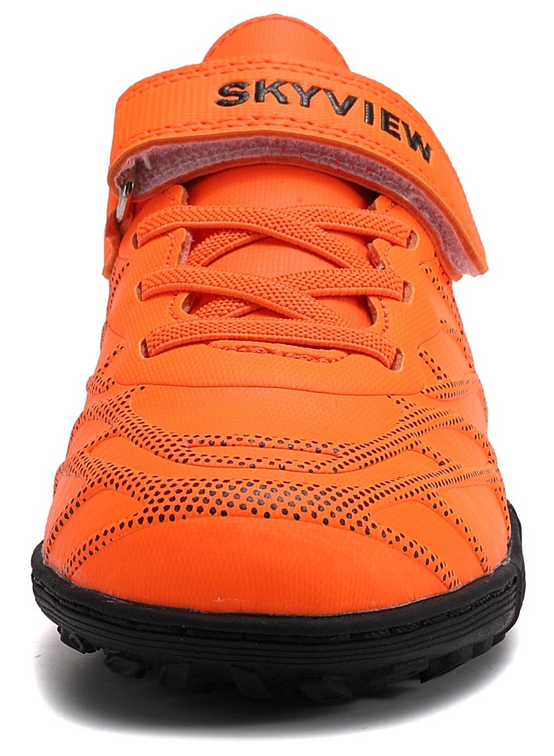 سكاي فيو أحذية كرة قدم SKY VIEW للأطفال للأرضيات الصلبة، أحذية رياضية للأولاد والبنات، أحذية كرة قدم خارجية خفيفة الوزن وجيدة التهوية IC/IN، أحذية بيسبول، أحذية كرة قدم للأطفال - Image 3