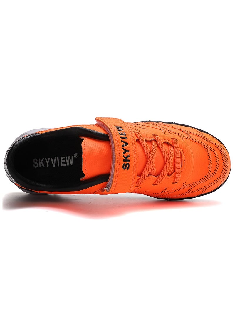 سكاي فيو أحذية كرة قدم SKY VIEW للأطفال للأرضيات الصلبة، أحذية رياضية للأولاد والبنات، أحذية كرة قدم خارجية خفيفة الوزن وجيدة التهوية IC/IN، أحذية بيسبول، أحذية كرة قدم للأطفال - Image 5