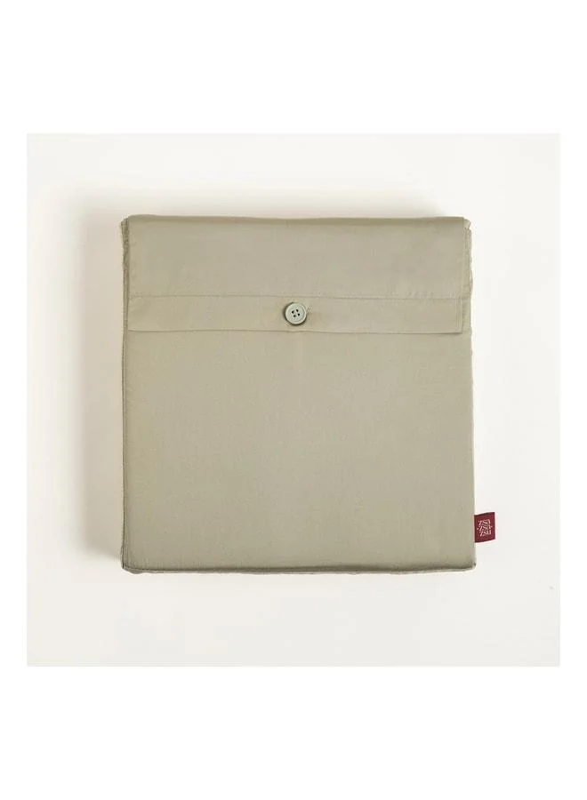 Zsa Zsa Zsu  Solid Green Double Bed Cotton Satin Elastic Sheet  | Best Price UAE