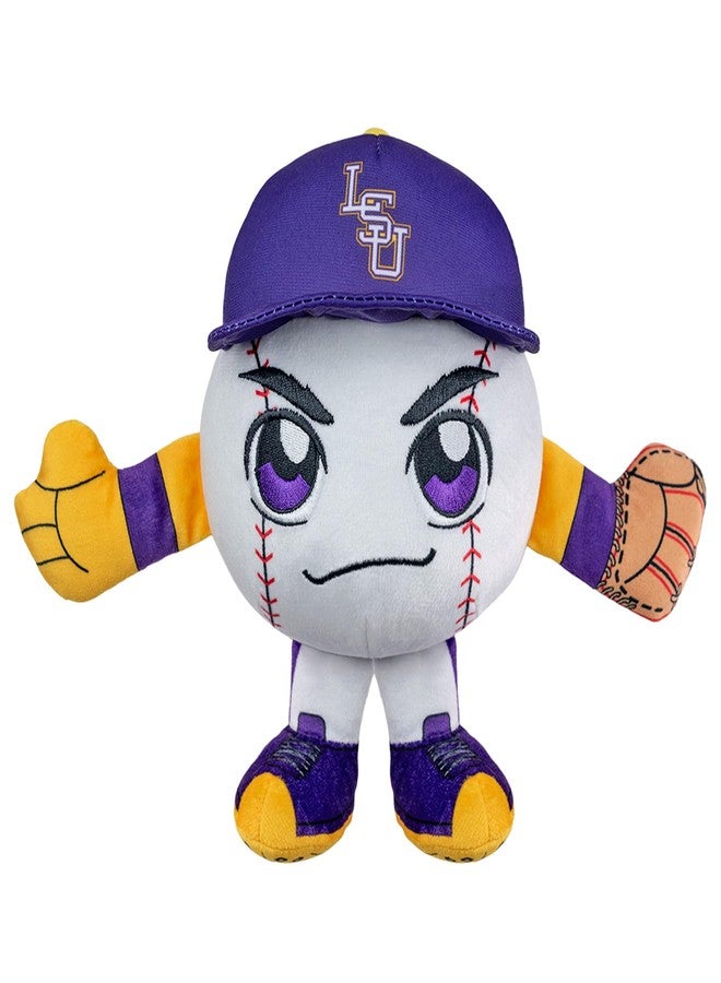 Bleacher Creatures LSU Tigers 8" Kuricha Baseball Sitting Plush - Soft Chibi Inspired Plush - Image 1