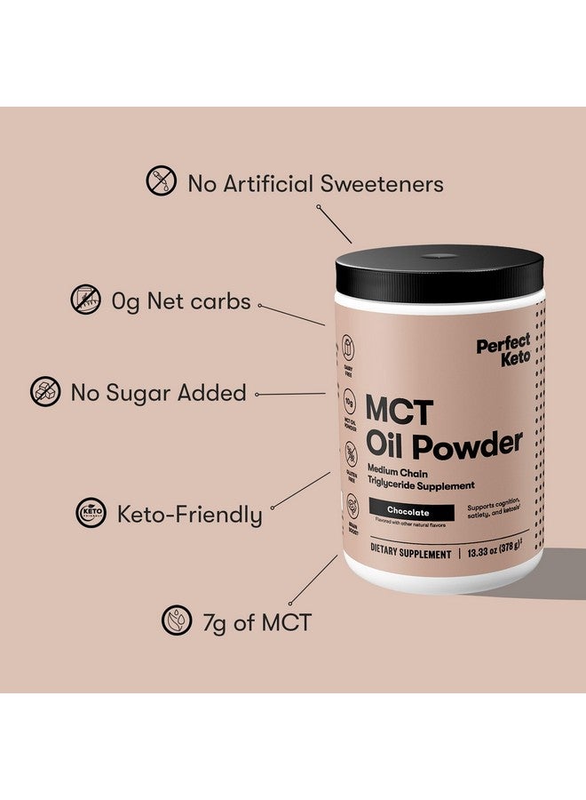 Perfect Keto 7g MCT Oil Powder, Medium Chain Triglycerides Supplement, Non Dairy Coffee Creamer for Keto Diet, Ketogenic MCT Oil Mix for Coffee, Smoothie, Protein Shakes, Chocolate, 30 Servings - Image 4