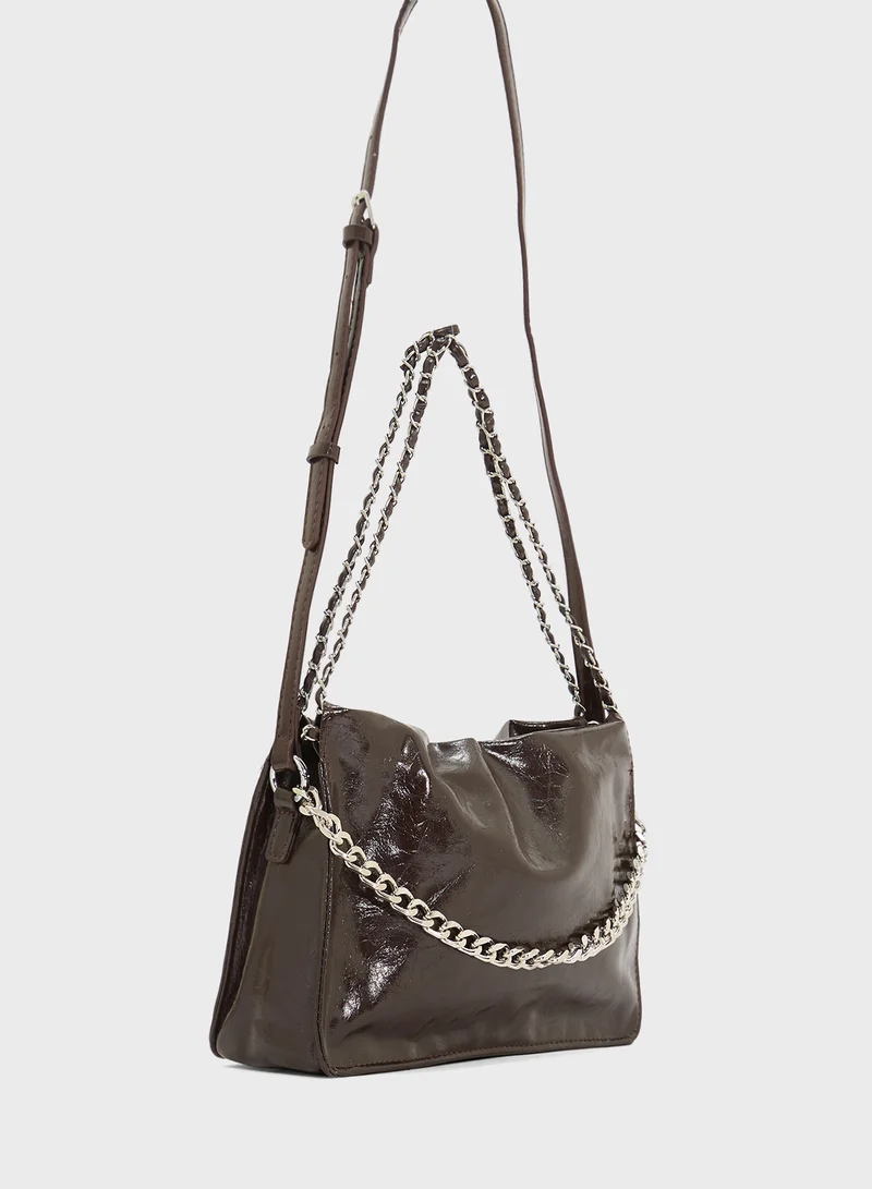 ELLA Crinkle Effect Tote Bag