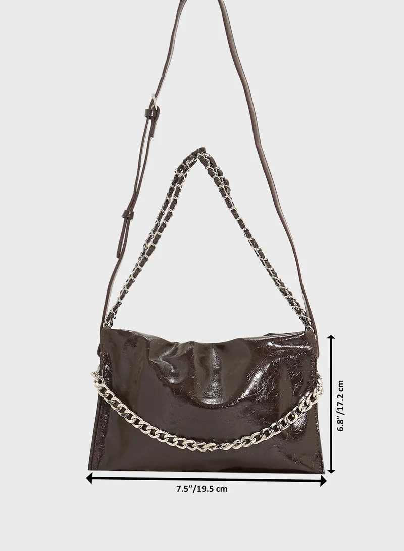 ELLA Crinkle Effect Tote Bag
