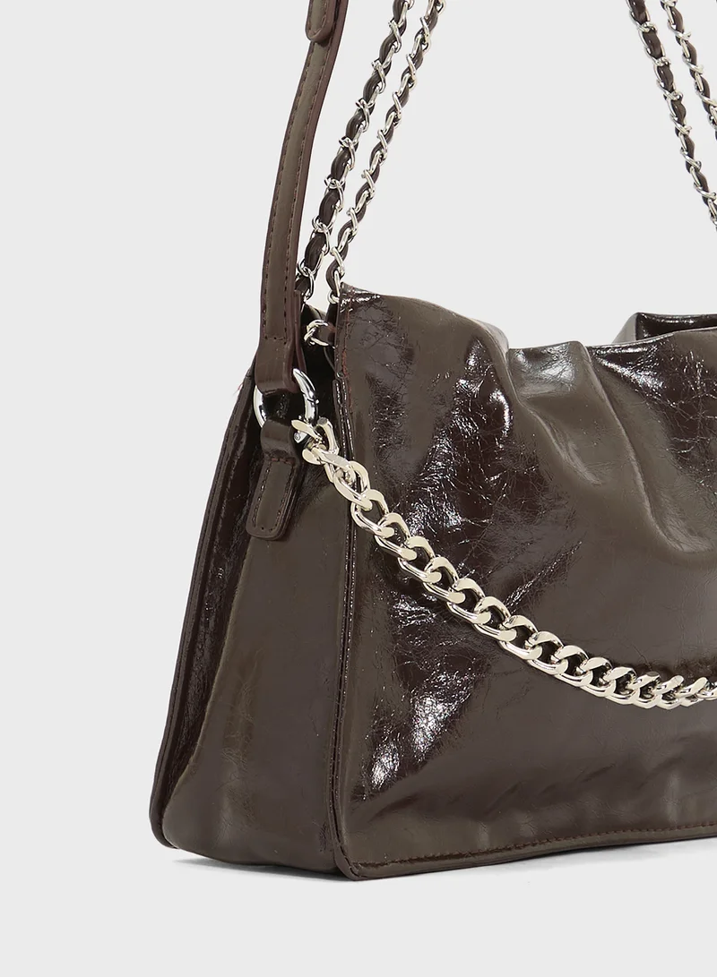 ELLA Crinkle Effect Tote Bag