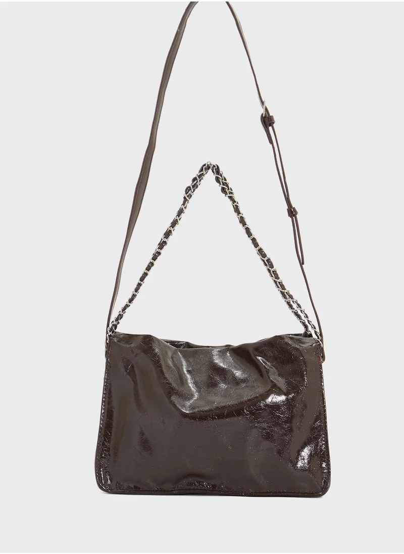 ايلا Crinkle Effect Tote Bag