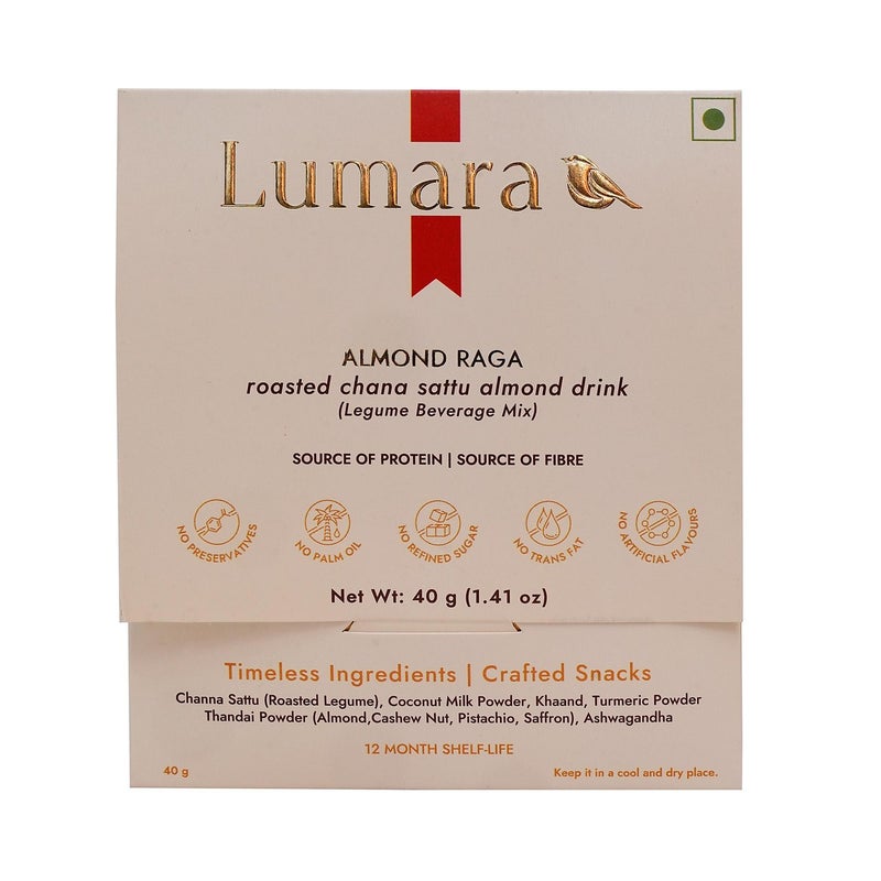 Lumara Almond Raga roasted chana sattu almond drink - Image 1