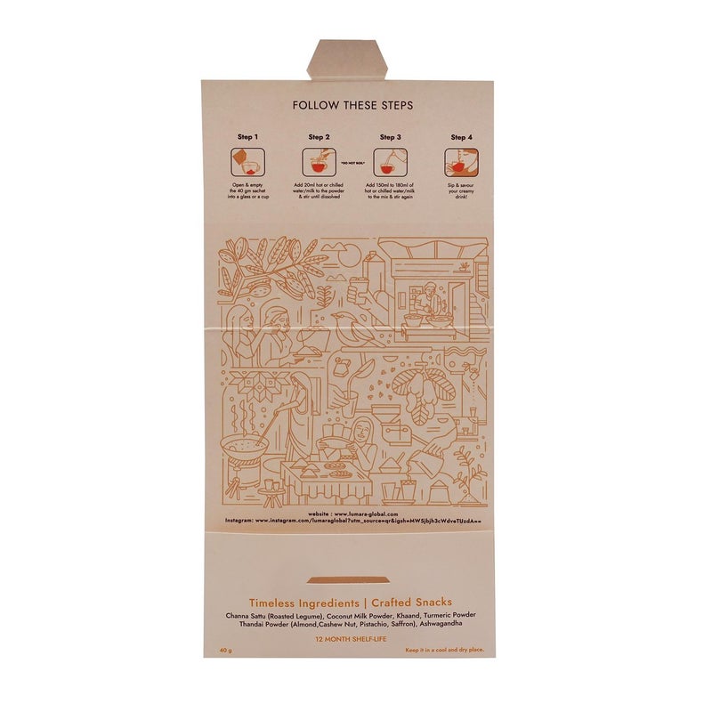 Lumara Almond Raga roasted chana sattu almond drink - Image 3
