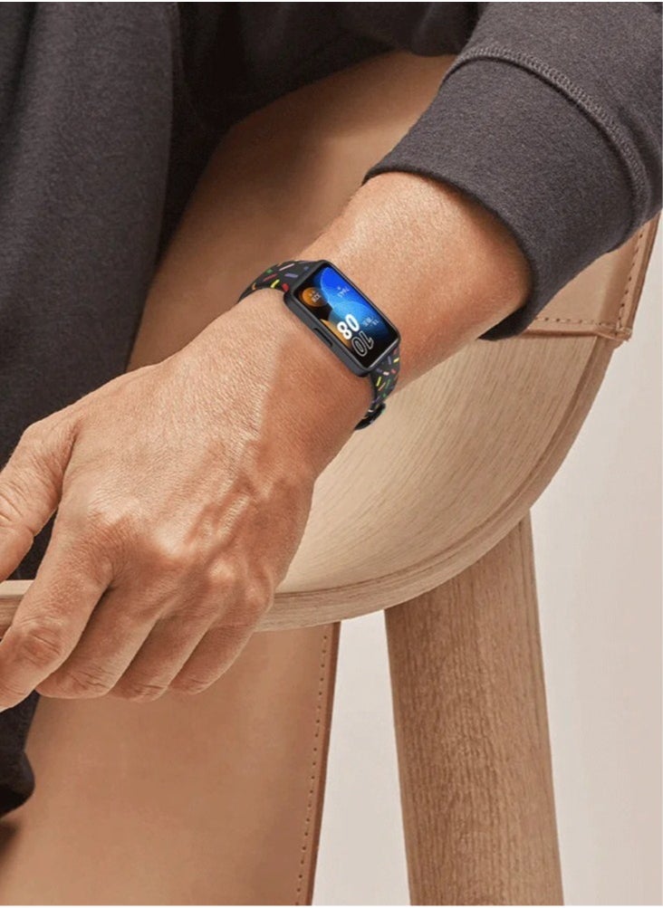 HW - 3 Sets Of Huawei Band 8 Band 9 Replacement Straps Including Silicone Protective Case With High-Definition Protective Film - Image 1