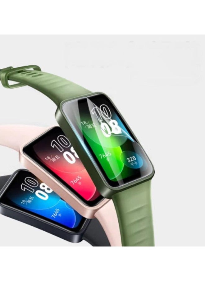 HW - 3 Sets Of Huawei Band 8 Band 9 Replacement Straps Including Silicone Protective Case With High-Definition Protective Film - Image 1