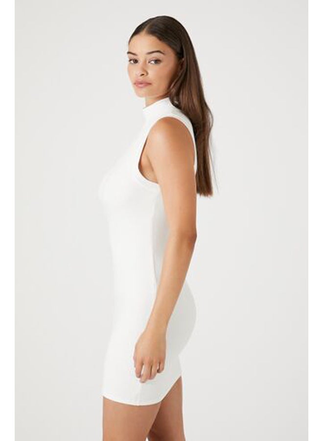 FOREVER 21 فستان قصير ضيق بياقة عالية - Image 2