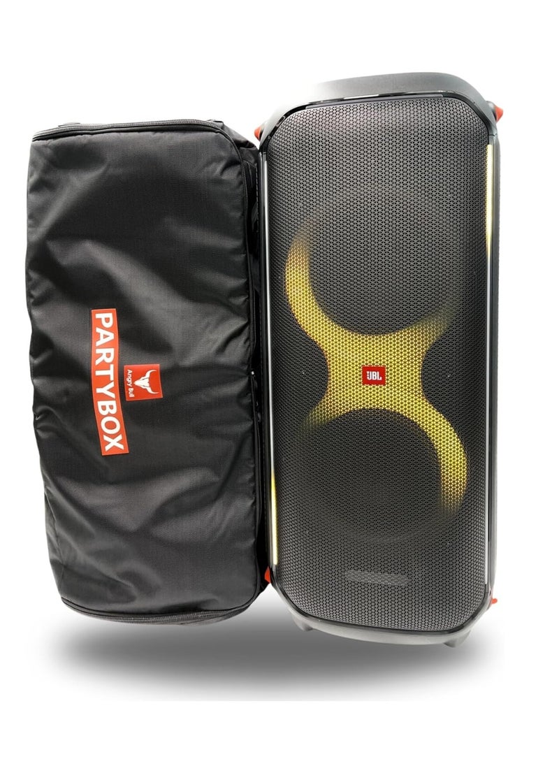 Angry Bull Speaker Bag Travel Safety Storage Case Handy Bag for JBL Party Box 710 - BLACK  - Image 1