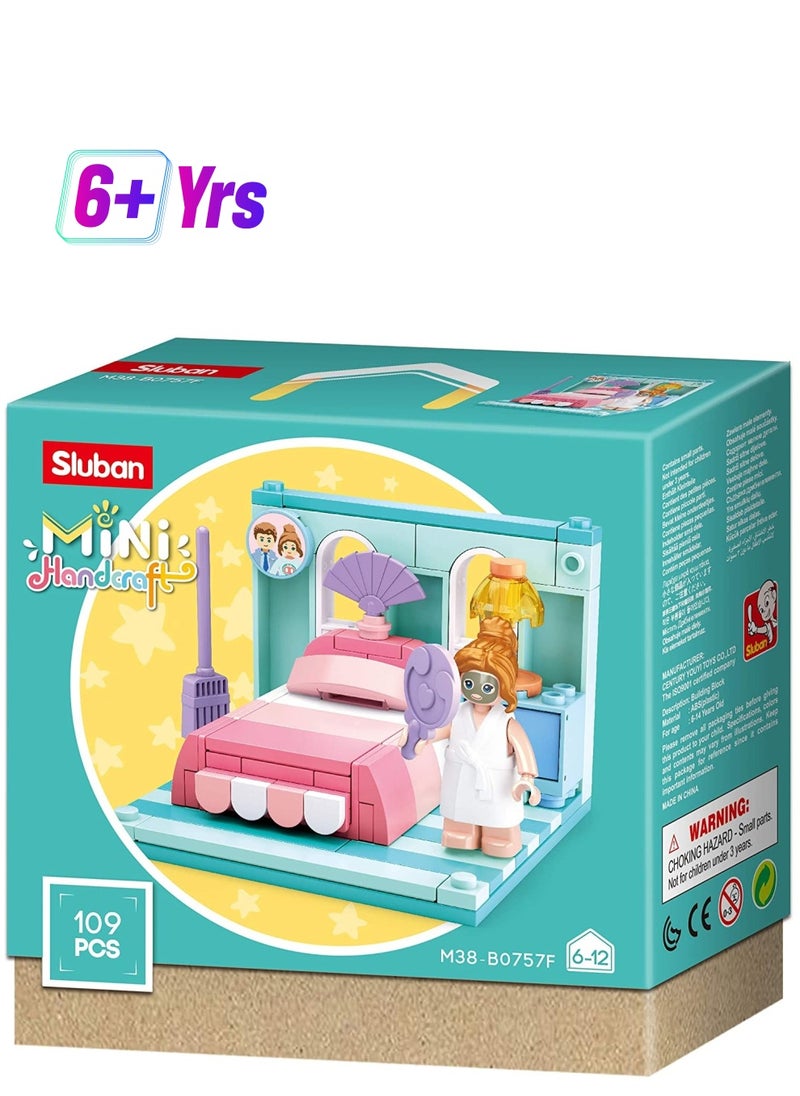 Sluban - Mini Handcraft Series - Bedroom Building Blocks 109 Piece With Mini Figures - For Age 6+ Years Old - Image 1