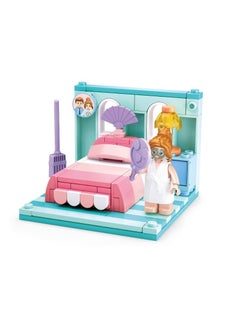 Sluban Mini Handcraft Series - Bedroom Building Blocks 109 Piece With Mini Figures - For Age 6+ Years Old  - Image 2