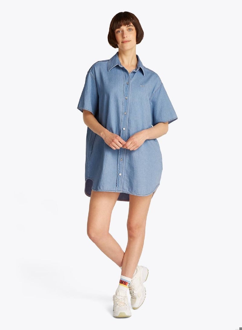 TOMMY JEANS Denim Mini Dress - Image 1