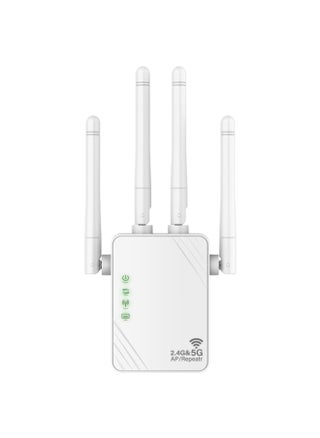 [Upgraded] WiFi Extender, WiFi Range Extender, 5G 1200 Mbps Dual Frequency, Mini Compact Internet Extender for Home, Wireless WiFi Repeater (White) - pzsku/Z5106B5298FD06CC5BA15Z/45/1741742935/1e0ee41d-73e5-4fa7-a62d-6ae6f268e4c7