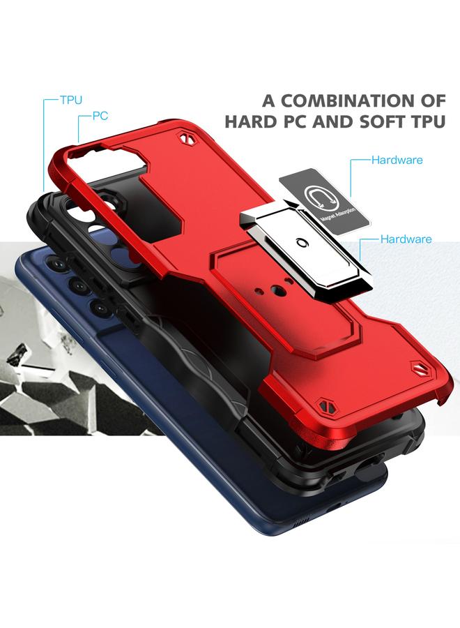 اس-توب جراب لهاتف Samsung Galaxy S21 FE 5G مزود بحلقة وحامل هاتف مدرع غير قابل للانزلاق - Image 3