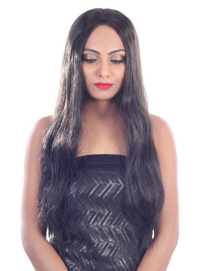 Ritzkart Women Feel Real Hair Fiber Heat Resistance Black Wig, Black, - Image 3