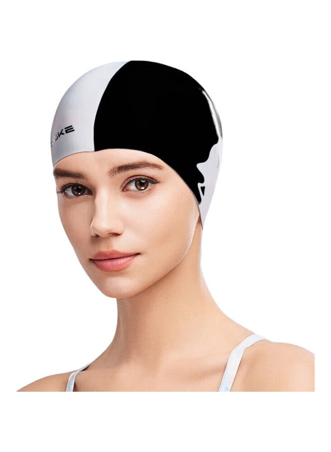 ZOKE Adult Swim Cap, Silicone Waterproof, Hair And Ear Protection, Non-Constricting, Unisex, Non-Slip, Adult, 624503216-2 - Image 3