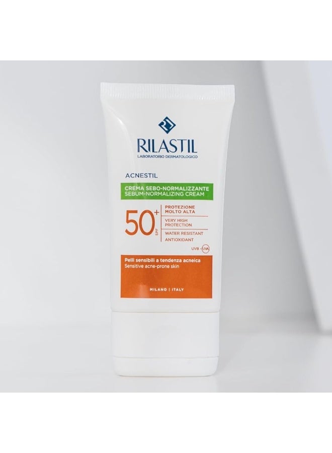 ريلاستيل كريم ريلاستيل صن سيستم لعلاج حب الشباب وترطيب البشرة بعامل حماية من الشمس 50+، 40 مل - Image 2