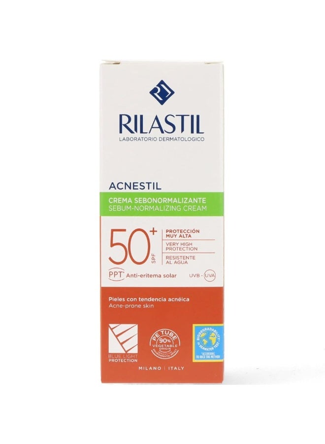 ريلاستيل كريم ريلاستيل صن سيستم لعلاج حب الشباب وترطيب البشرة بعامل حماية من الشمس 50+، 40 مل - Image 4