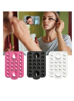 Excefore Silicone Suction Phone Case Stand, Hands-Free Cell Phone Accessory Holder for iPhone 15/14/13/12 Series, Suitable for Selfies and Tiktok Videos, Creator and Sharer (Black)  - Image 3