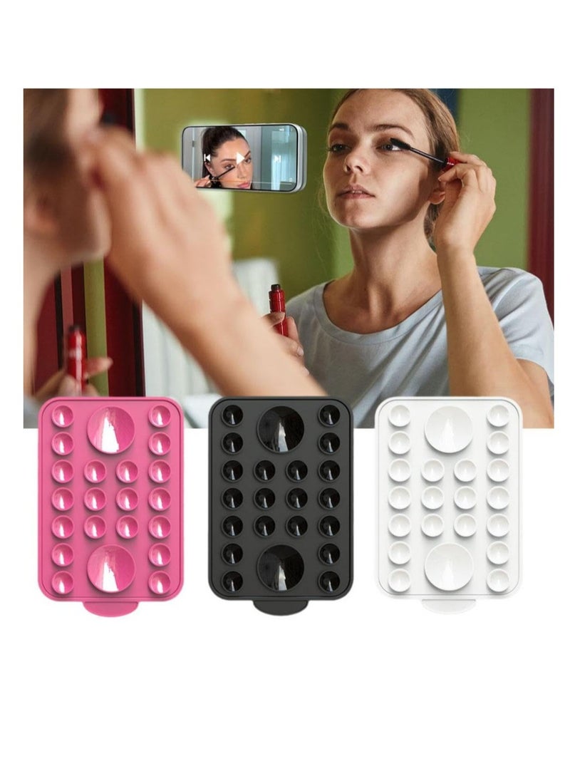 Excefore Silicone Suction Phone Case Stand, Hands-Free Cell Phone Accessory Holder for iPhone 15/14/13/12 Series, Suitable for Selfies and Tiktok Videos, Creator and Sharer (Black)  - Image 3