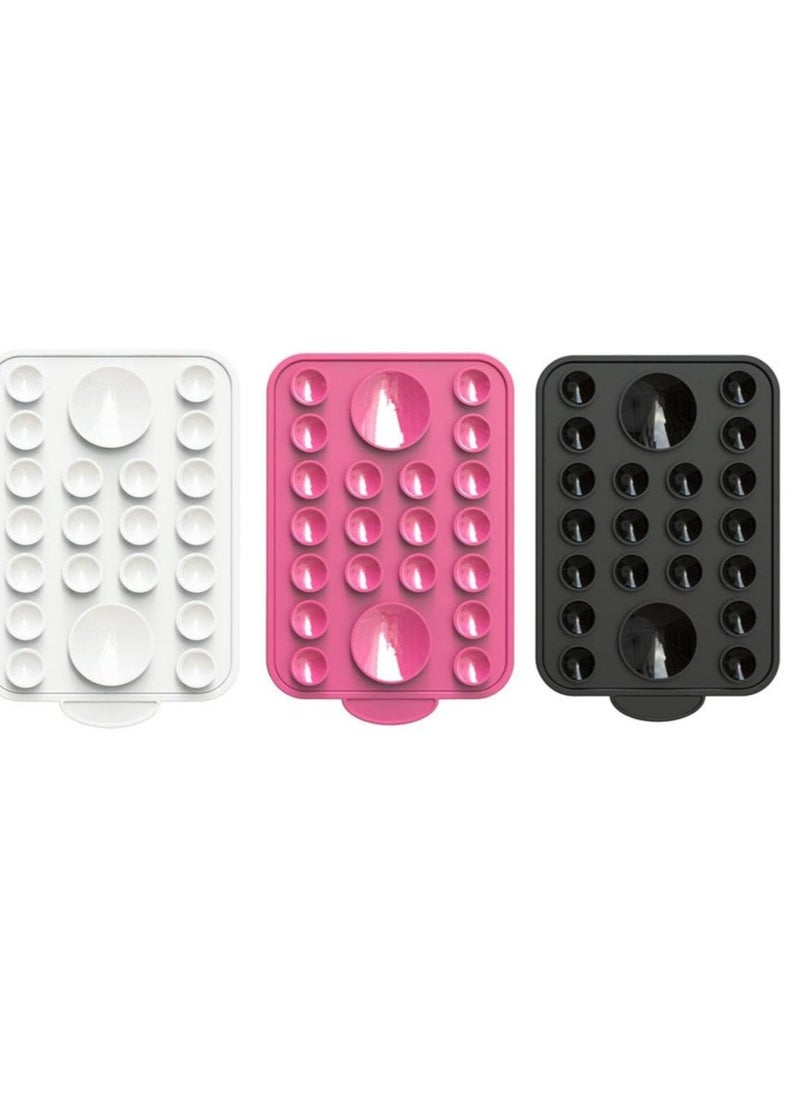 Excefore Silicone Suction Phone Case Stand, Hands-Free Cell Phone Accessory Holder for iPhone 15/14/13/12 Series, Suitable for Selfies and Tiktok Videos, Creator and Sharer (Black)  - Image 2