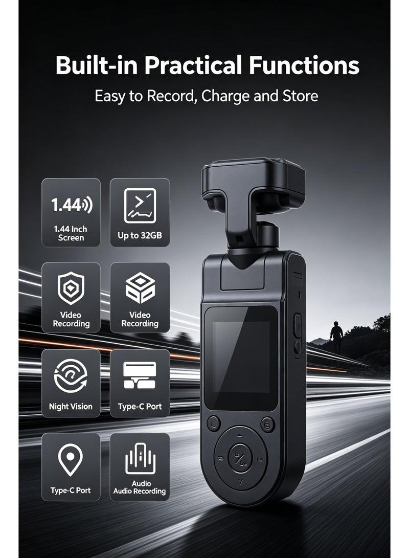 Portable Pocket Action Camera 1.54 Inch Screen Night Vision Sports Video Recorder - Image 5
