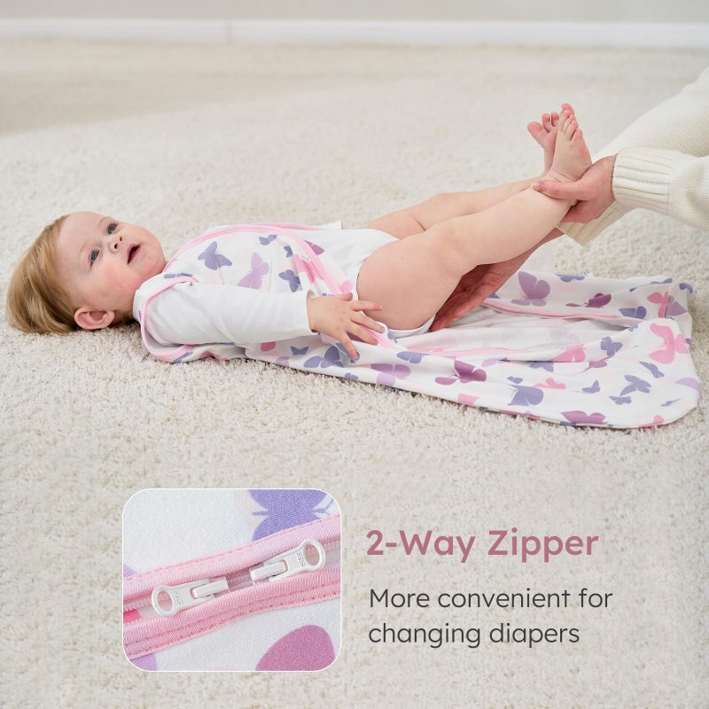 Yoofoss Baby Sleep Sack 12-18 Months Wearable Blanket for Babies 100% Organic Cotton 2-Way Zipper TOG 0.5 Toddler Sleeping Sack 3 Pack, Comfy Lightweight Sleep Sacks - Image 4