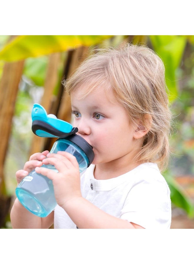 Chicco شيكو كوب تامبلر مع فوهة بدون انسكاب 12 أونصة أزرق 2 سنة وما فوق 1 حزمة - Image 2