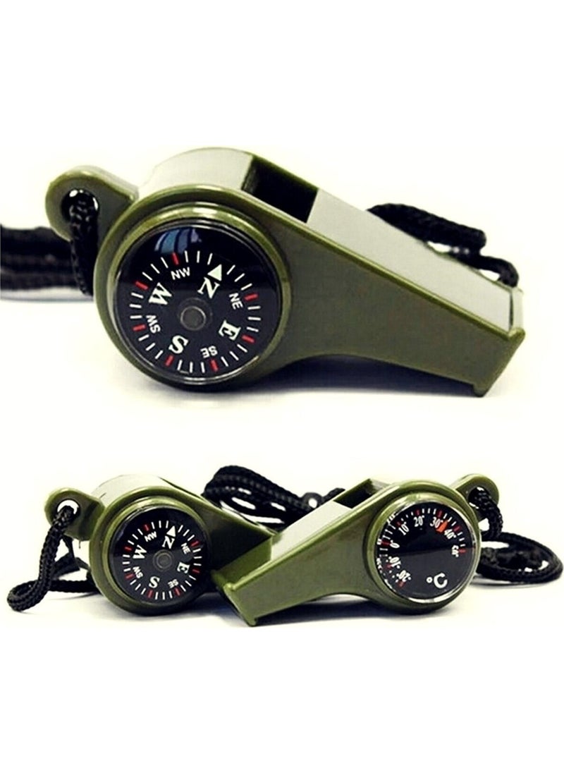 Neler Geldi Neler - What's New What's New Multifunctional Whistle Whistle with Compass and Graduated Thermometer Hunter Military Whistle - Guard Whistle - Image 1