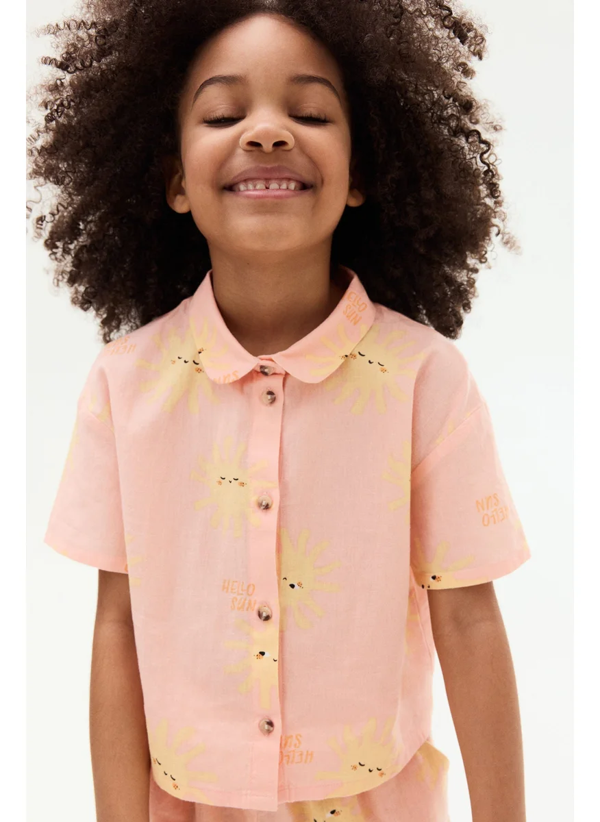 H&M Linen-Blend Blouse