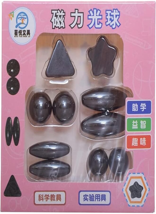 Multi Shape Magnetic Play Set 10 Pieces 29X22X22Cm Black 