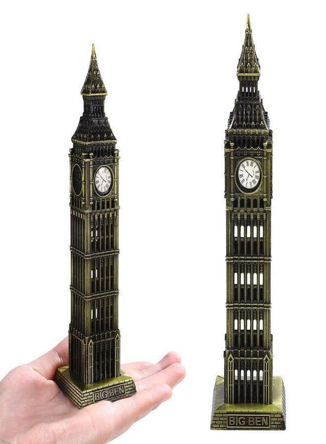 Garneck 7 Inch Big Ben Statue for London Souvenir: Alloy Big Ben Building Figurine Tabletop Landmark Decor Collectible Home Office Architecture Ornament - Image 1