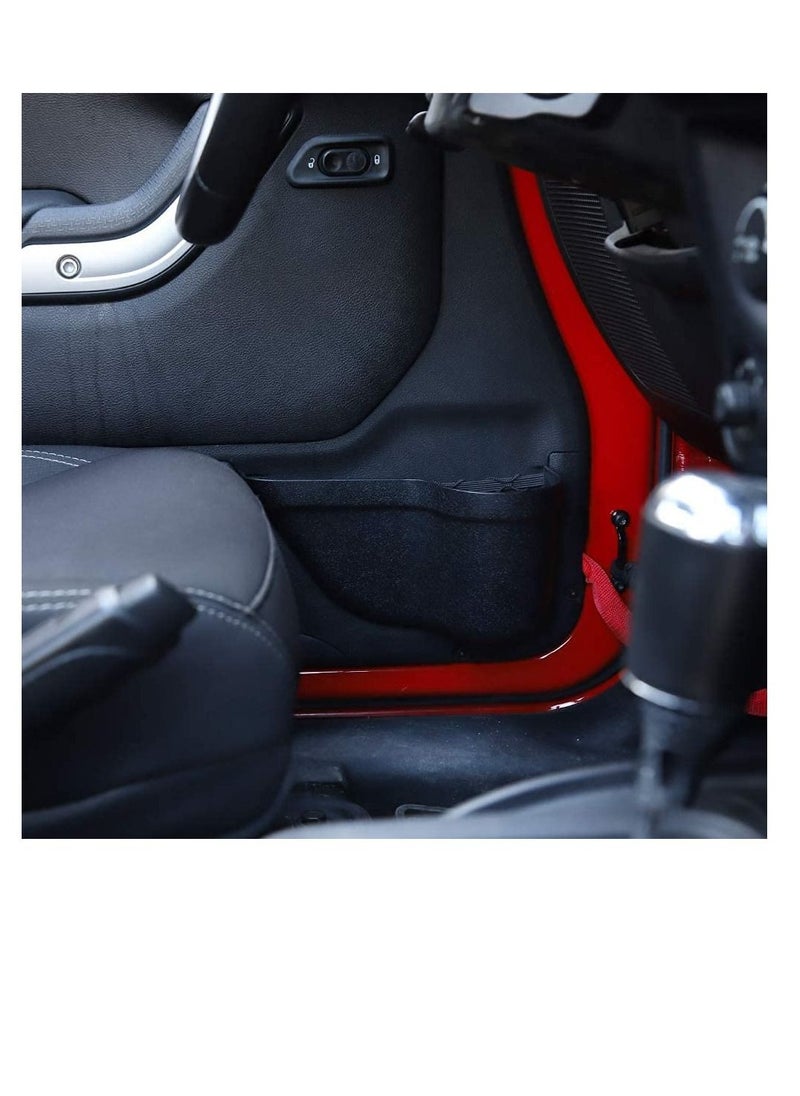 Excefore DP3 Front Door Storage Pockets, Door Side Insert Organizer Box for 2011-2018 Jeep Wrangler JK JKU 2/4 Door, Interior Storage Expansion Accessories, Black, 2PCS (Latest Upgraded Version)  - Image 5