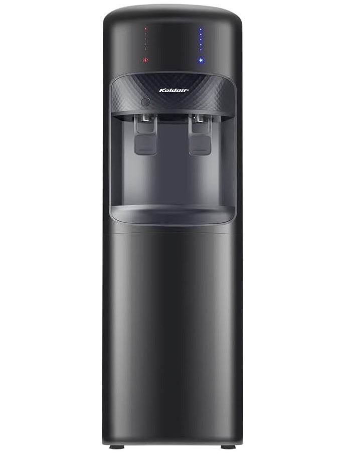 Koldair Water Dispenser Top-Load Freestanding, Two Taps Hot And Cold, Type A - Black