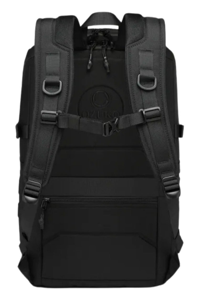 أوزوكو 9697 حقيبة ظهر للأعمال – مقاومة للماء، مقصورة لابتوب 15.6 بوصة، باللون الأسود - Image 2