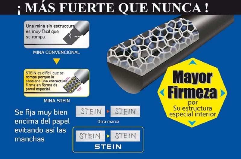 Pentel Ain Stein HB 0.5 mm Refill Lead - 12 Pieces - Image 3