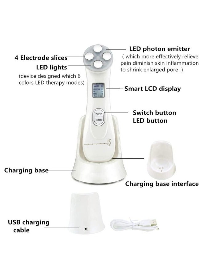 Prime by javaudan 5 in 1 Face Lift Device Skin Tightening RF Machine For Wrinkle Removal  - Image 5