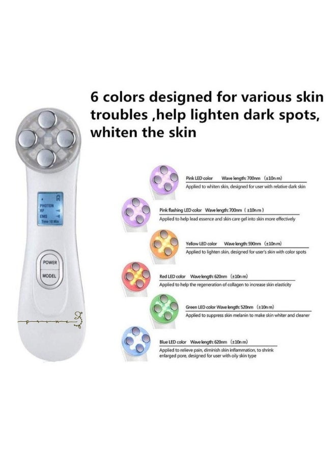 Prime by javaudan 5 in 1 Face Lift Device Skin Tightening RF Machine For Wrinkle Removal  - Image 4