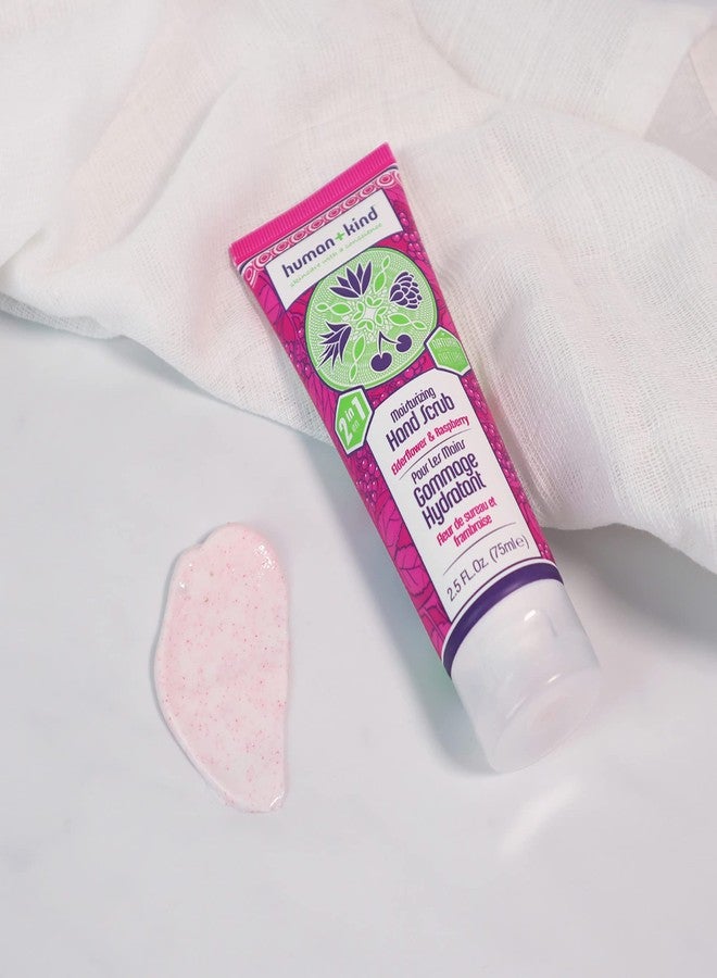 human kind Human+Kind Moisturizing Hand Scrub - Exfoliating Scrubber for Soft, Smooth Hands - Gentle Repair for Dry, Cracked, Peeling Skin - Shea Butter, Dried Raspberry Seeds, and Hydrated Silica - 2.5 oz - Image 4