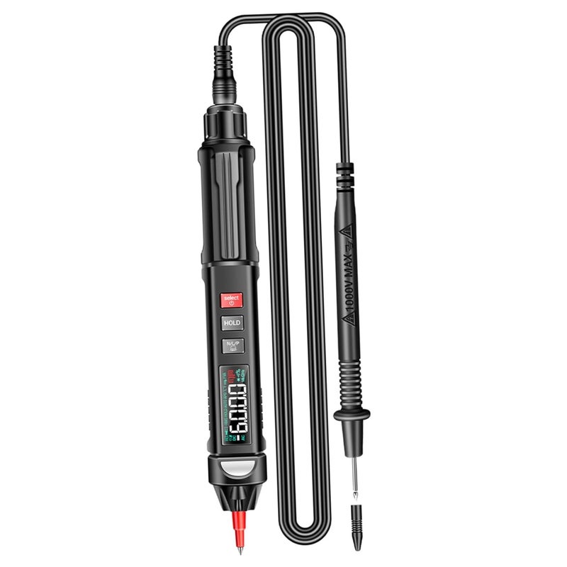 Digital Voice Alert Pen-Style Multimeter Voltage Tester Pen Resistance Tester with Temperature Measurement for Household and Professional Use - Image 1